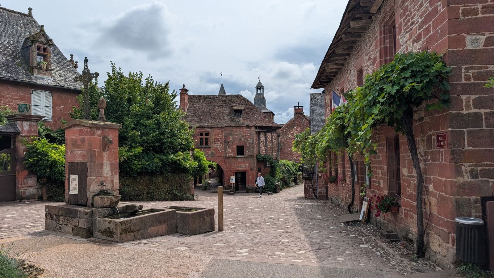 Red sandstone houses in Collonges-la-Rouge