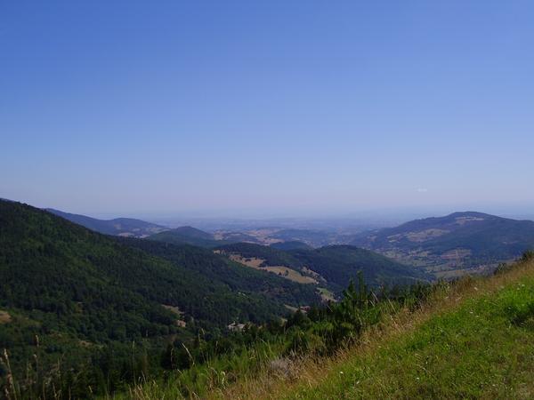 Looking north from the road out of Lalouvesc