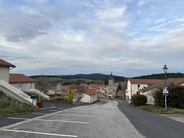 St Bonnet-le-Froid, looking towards the village centre